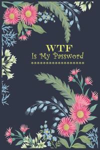 WTF Is My Password Notebook Birthday Gift