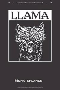 Lama Porträt Monatsplaner