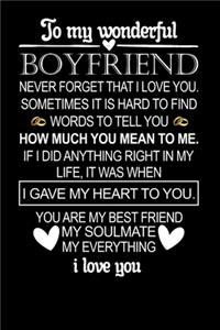 To My Boyfriend the Day I Met You I Found My Missing Piece