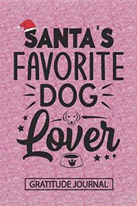 Santa's Favorite Dog Lover - Gratitude Journal