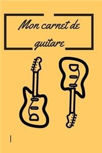 Mon carnet de guitare
