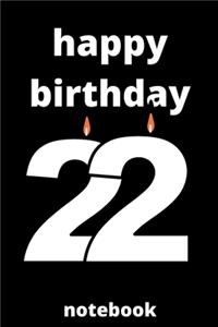 Happy birthday notebook