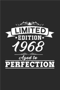 Limited edition 1968 aged to perfection: 6x9 Birthday - lined - ruled paper - notebook - notes