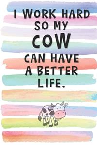 I Work Hard so My Cow can Have a Better Life
