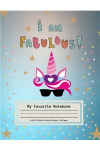 I am Fabulous My Favorite notebook