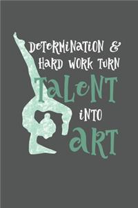 Determination And Hard Work Turn Talent Into Art