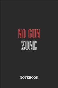 No Gun Zone Notebook