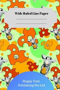 Cute Cheese Theme Wide Ruled Line Paper