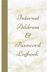 Internet Address & Password Logbook