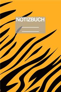 Notizbuch A5 Muster Tiger Streifen Stripes