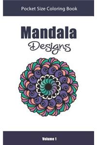 Mandala Designs Pocket Size Coloring Book