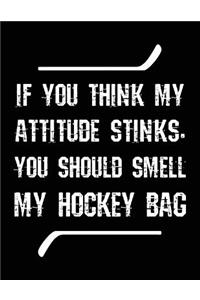 If You Think My Attitude Stinks You Should Smell My Hockey Bag