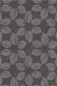 Gray Flowers Notebook