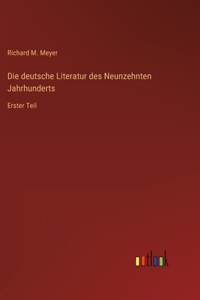 deutsche Literatur des Neunzehnten Jahrhunderts