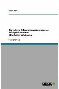 Die interne Informationskampagne als Erfolgsfaktor einer Mitarbeiterbefragung