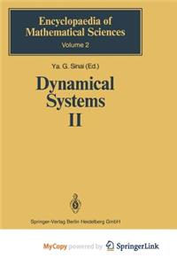 Dynamical Systems II