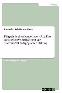 Tätigkeit in einer Kindertagesstätte. Eine selbstreflexive Betrachtung der professionell pädagogischen Haltung