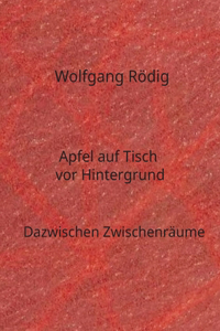 Apfel auf Tisch vor Hintergrund