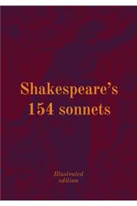 Shakespeare's 154 Sonnets (Illustrated edition)