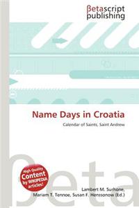 Name Days in Croatia