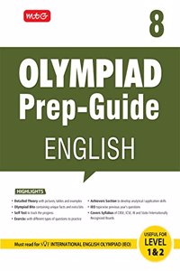 MTG Olympiad Prep-Guide English Class 8 - Detailed Theory, Self Test with IEO Chapterwise Previous Year Question Paper For SOF 2023-24 Exam MTG Editorial Board