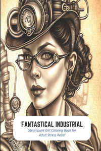 Fantastical Industrial: Steampunk Girl Coloring Book for Adult Stress Relief