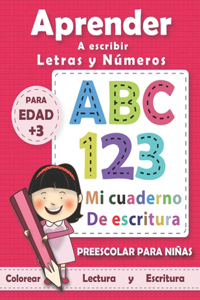 Aprender A Escribir Letras Y Números para NIÑAS