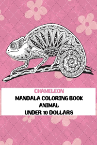 Animal Mandala Coloring Book - Under 10 Dollars - Chameleon