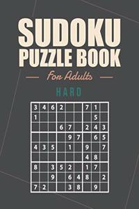 Sudoku puzzle book for adults hard