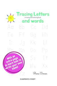 Trace letters and words - a tracing and colouring book!
