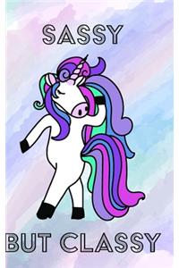 Sassy but Classy - Blank Rainbow Lined Notebook