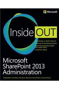 Microsoft Sharepoint 2013 Administration Inside Out