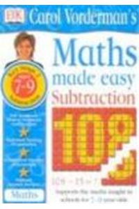 Maths Made Easy Topic Book:  Subtraction KS2 Lower