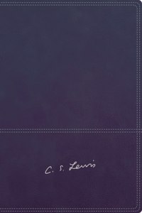 Rvr, Biblia Reflexiones de C. S. Lewis, Interior a DOS Colores, Leathersoft, Azul Marino, Comfort Print