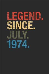 Legend Since July 1974