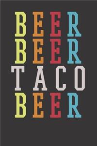 Taco Beer Taco Beer Notebook Journal