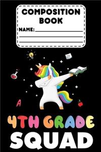 Composition Book 4th Grade Squad
