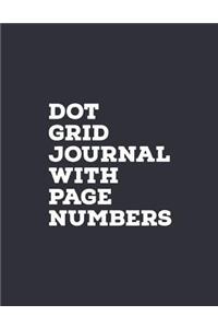 Dot Grid Journal with Page Numbers