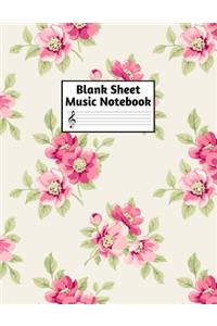 Blank Sheet Music Notebook