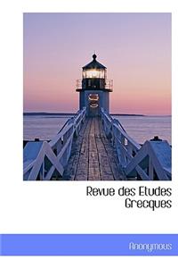 Revue Des Etudes Grecques