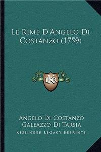 Rime D'Angelo Di Costanzo (1759)