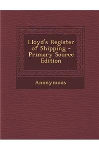 Lloyd's Register of Shipping