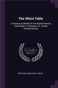 The Whist Table: A Treasury of Notes On the Royal Game by Cavendish, C. Mossop, A.C. Ewald, Charles Hervey