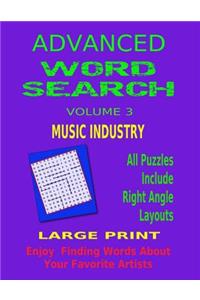 Advanced Word Search Volume 3 Music Industry