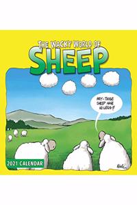 WACKY WORLD OF SHEEP A4 CALENDAR 2021