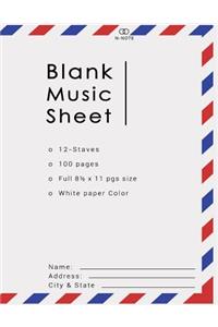 Blank Music Sheets