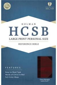 Large Print Personal Size Reference Bible-HCSB