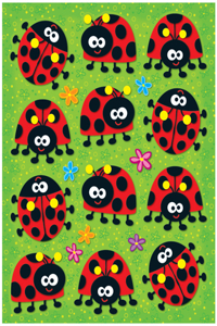 Ladybugs Shape Stickers