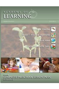 ACADEMY OF LEARNING Your Complete Preschool Lesson Plan Resource - Volume 8