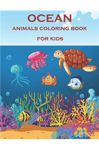 Ocean animals coloring book for kids